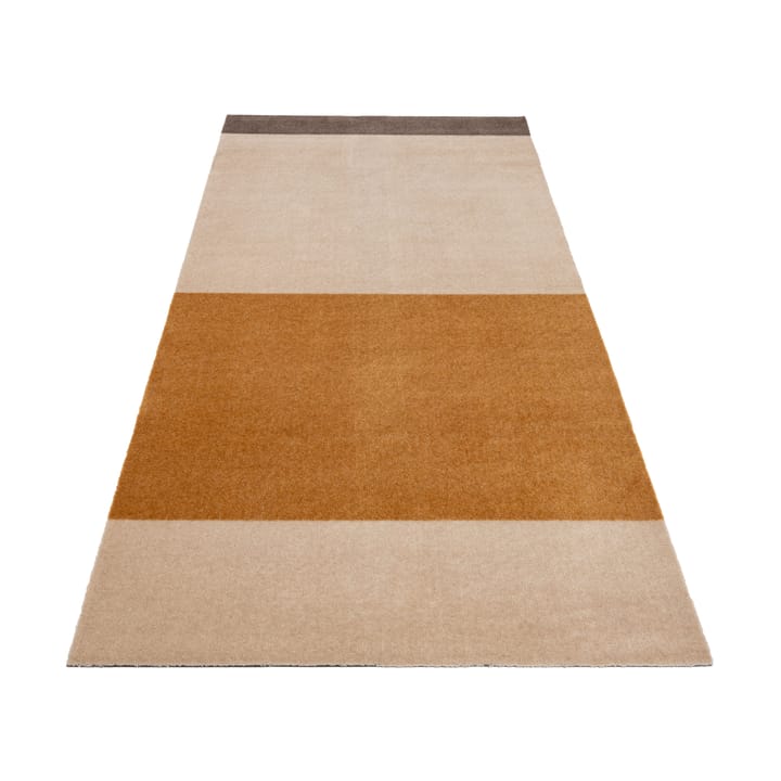 Stripes by tica, horizontal, tapis de couloir - Ivory-dijon-brown, 90x200 cm - tica copenhagen