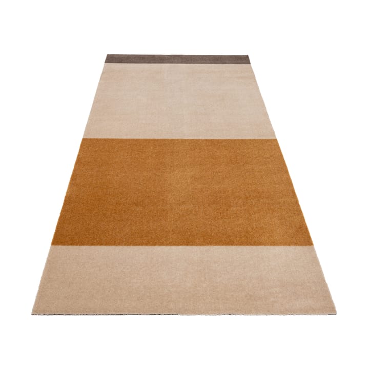 Stripes by tica, horizontal, tapis de couloir - Ivory-dijon-brown, 90x200 cm - Tica copenhagen