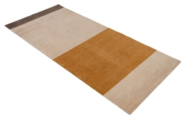 Stripes by tica, horizontal, tapis de couloir - Ivory-dijon-brown, 90x200 cm - tica copenhagen