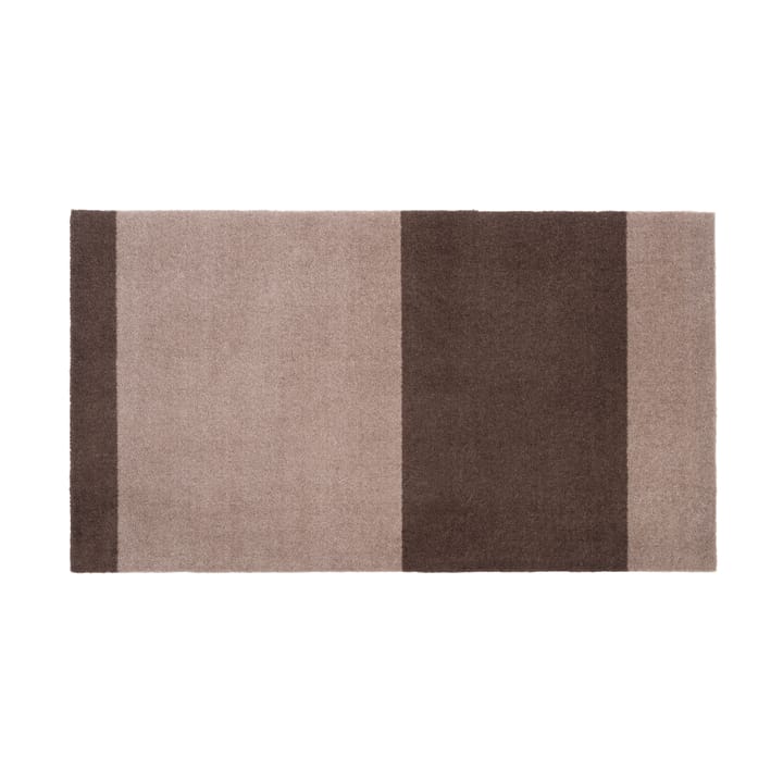 Stripes by tica, horizontal, tapis de couloir - Sand-brown, 67x120 cm - tica copenhagen