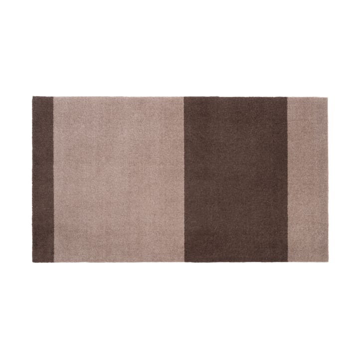 Stripes by tica, horizontal, tapis de couloir - Sand-brown, 67x120 cm - Tica copenhagen