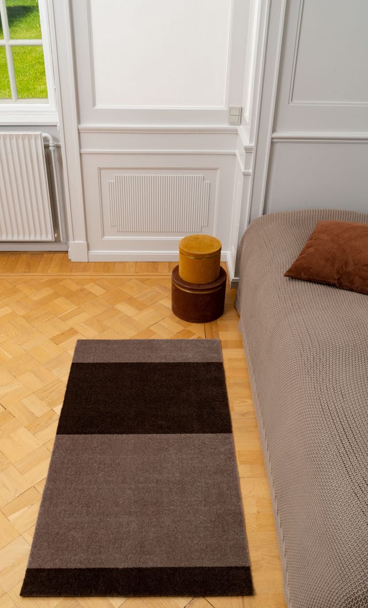 Stripes by tica, horizontal, tapis de couloir - Sand-brown, 67x120 cm - tica copenhagen