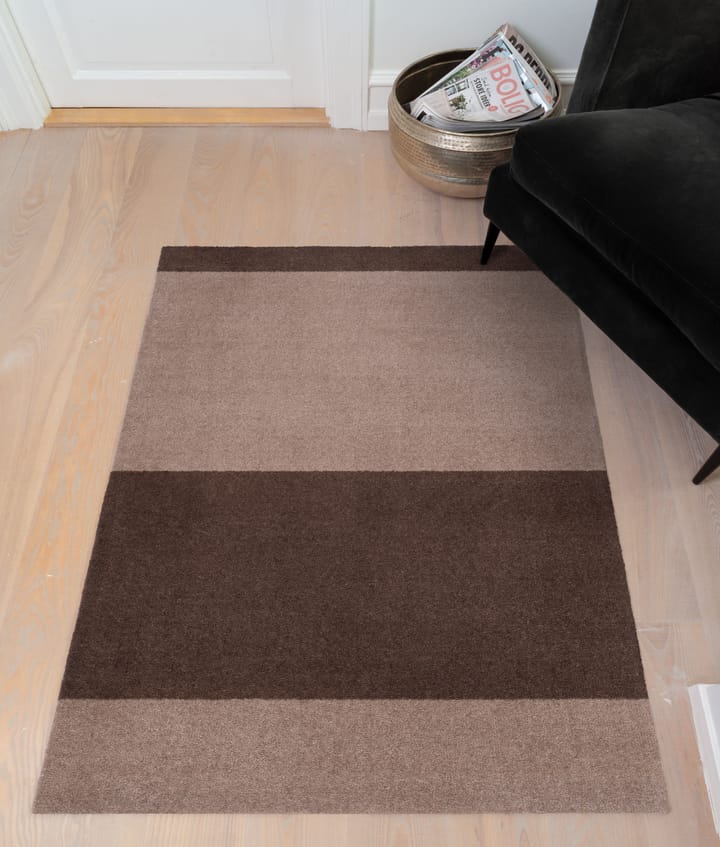 Stripes by tica, horizontal, tapis de couloir - Sand-brown, 67x120 cm - tica copenhagen