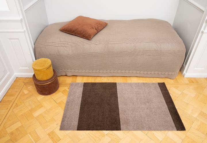 Stripes by tica, horizontal, tapis de couloir - Sand-brown, 67x120 cm - tica copenhagen