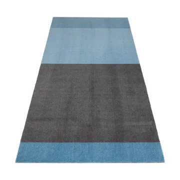 Stripes by tica tapis de couloir horizontal - Blue-steel grey, 90x200 cm - tica copenhagen