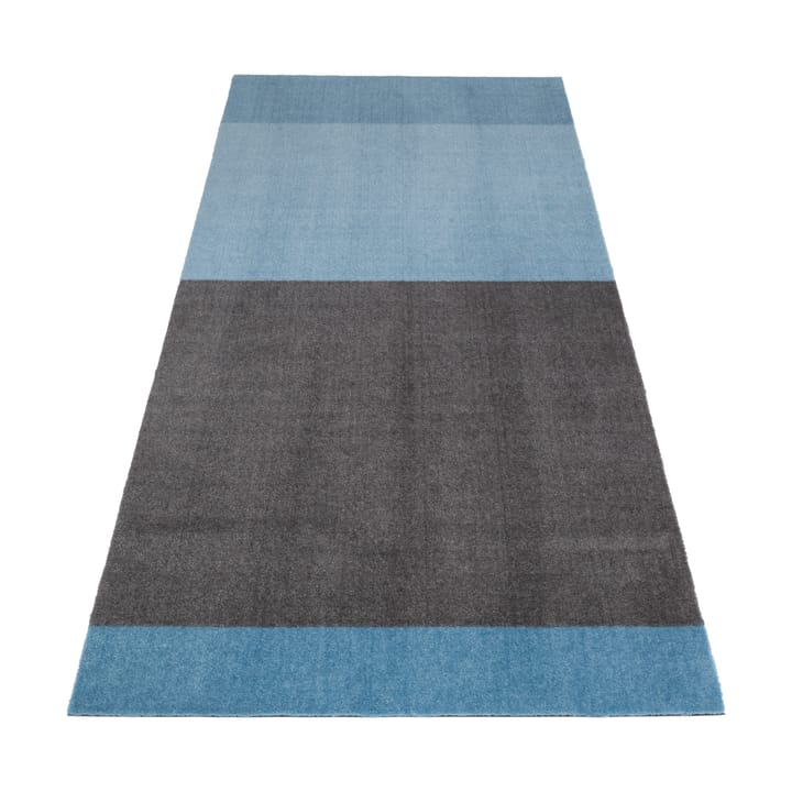 Stripes by tica tapis de couloir horizontal - Blue-steel grey, 90x200 cm - Tica copenhagen