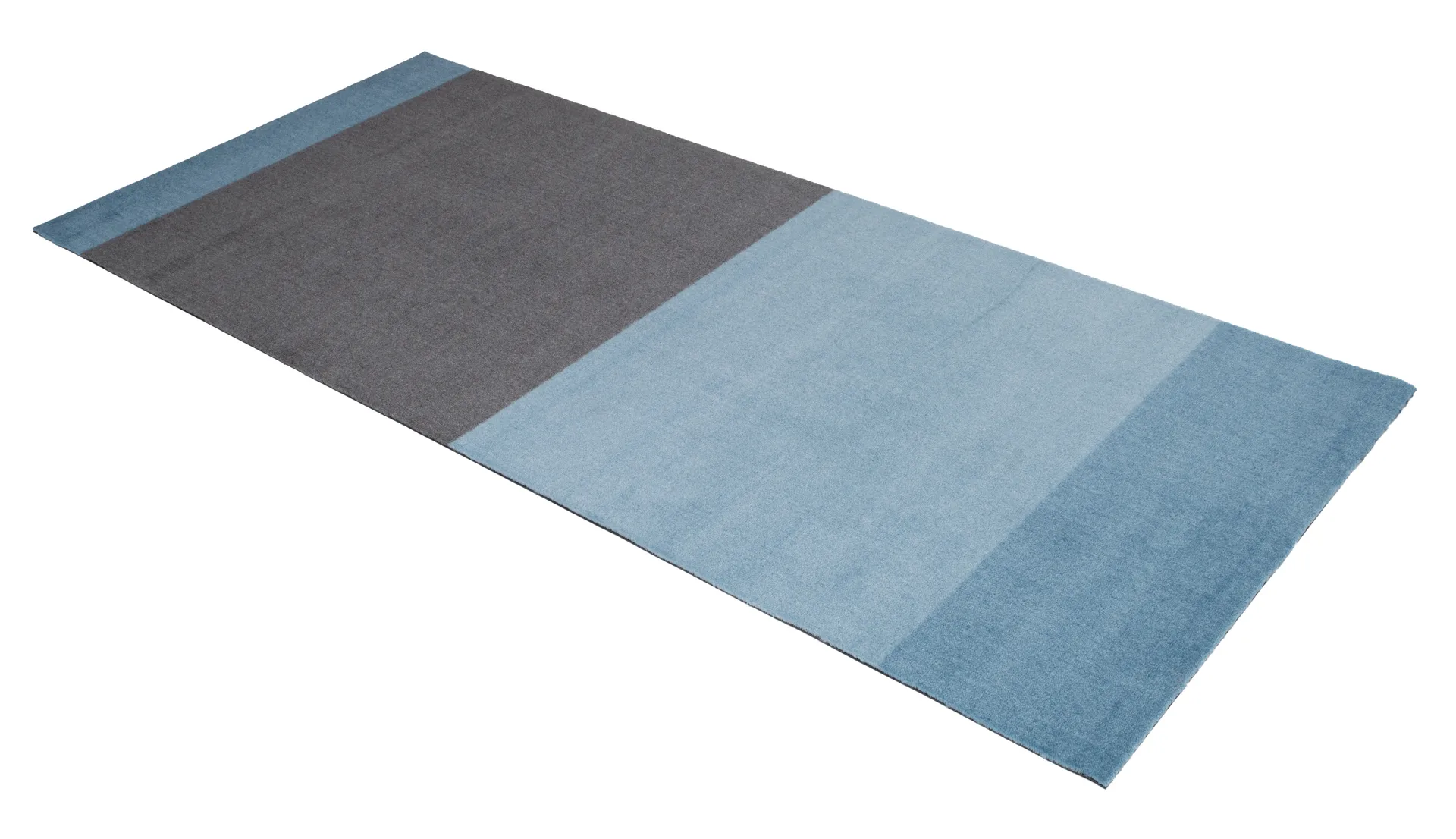 Stripes by tica tapis de couloir horizontal, Blue-steel grey, 90x200 cm tica copenhagen