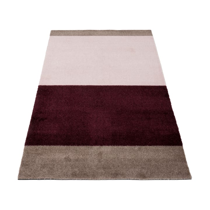 Stripes by tica tapis de couloir horizontal - Bordeaux-rose-sand, 67x120 cm - Tica copenhagen
