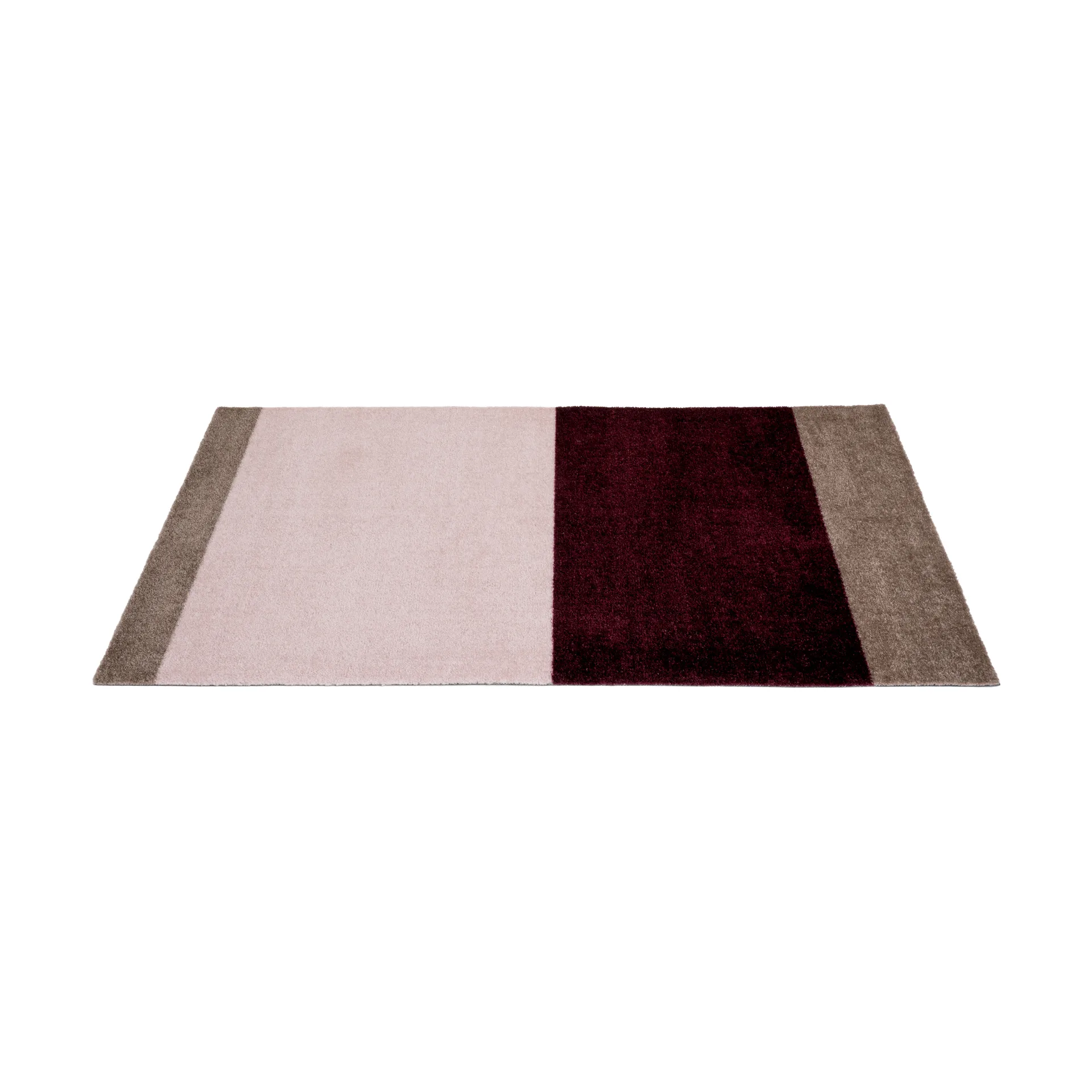 Stripes by tica tapis de couloir horizontal, Bordeaux-rose-sand, 67x120 cm tica copenhagen