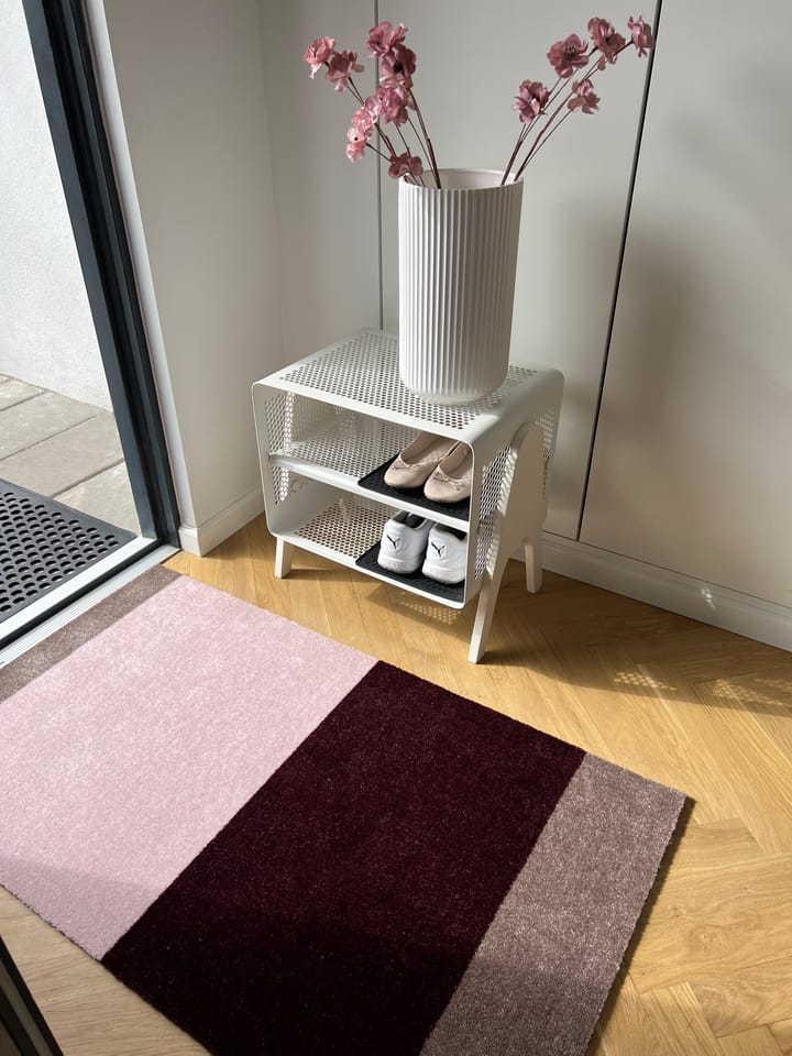 Stripes by tica tapis de couloir horizontal, Bordeaux-rose-sand, 67x120 cm tica copenhagen