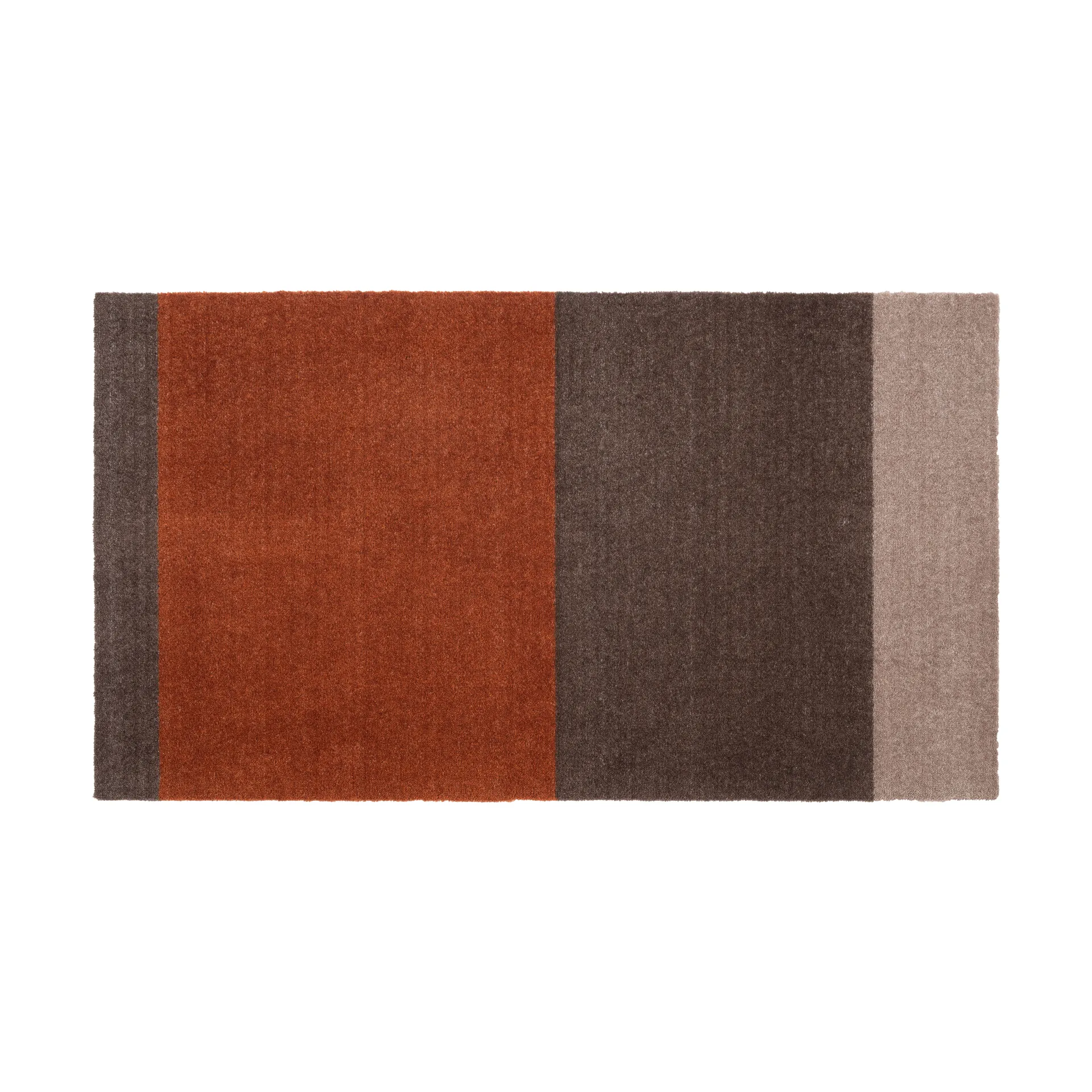 Stripes by tica tapis de couloir horizontal, Brown-terracotta, 67x120 cm tica copenhagen