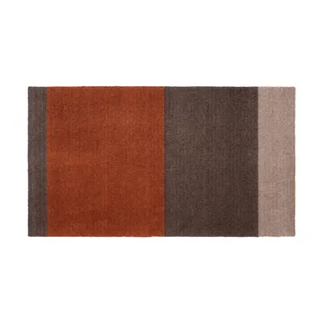 Stripes by tica tapis de couloir horizontal - Brown-terracotta, 67x120 cm - tica copenhagen