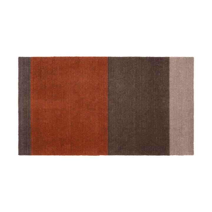 Stripes by tica tapis de couloir horizontal - Brown-terracotta, 67x120 cm - Tica copenhagen
