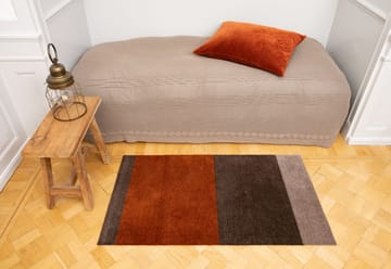 Stripes by tica tapis de couloir horizontal - Brown-terracotta, 67x120 cm - tica copenhagen