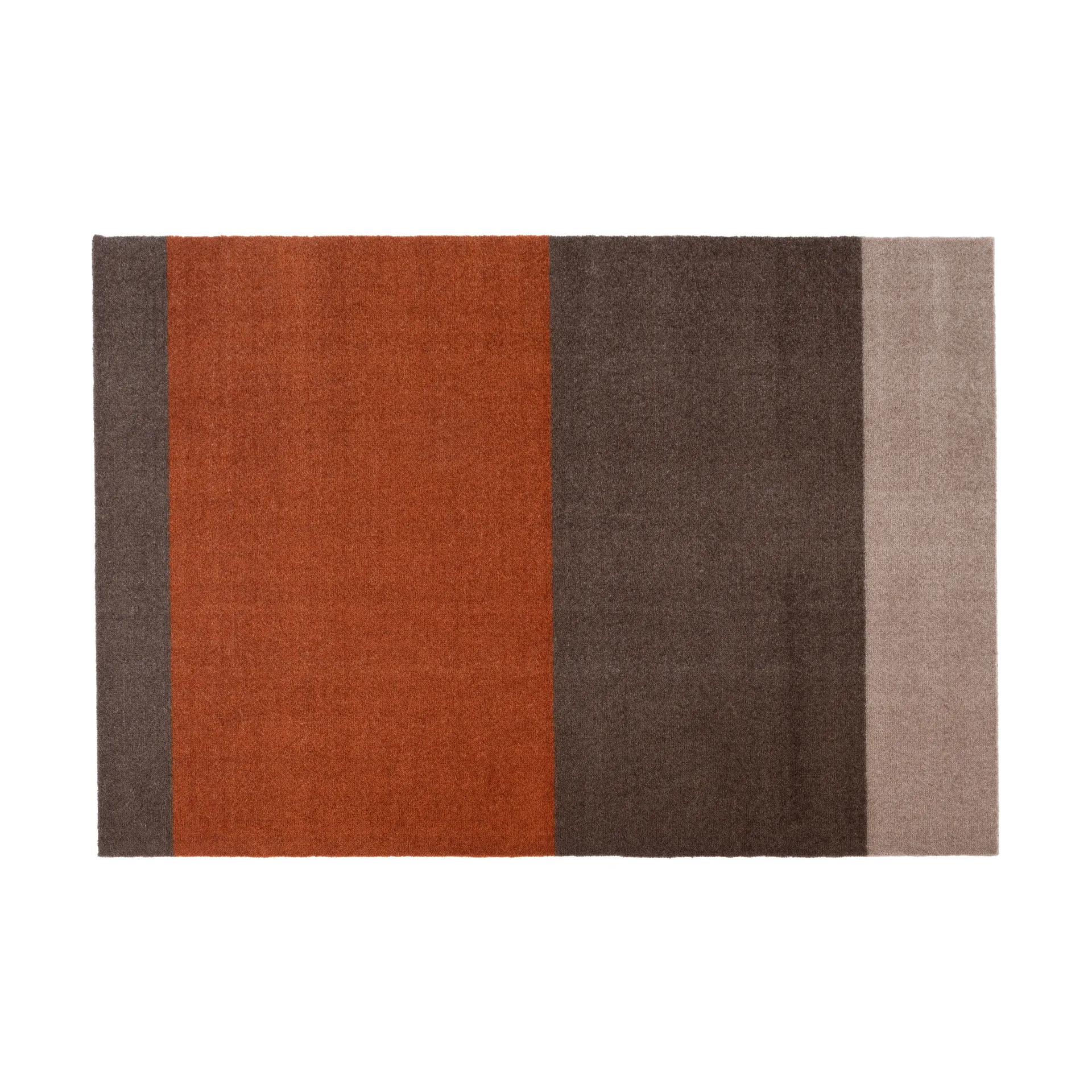 Stripes by tica tapis de couloir horizontal, Brown-terracotta, 90x130 cm tica copenhagen