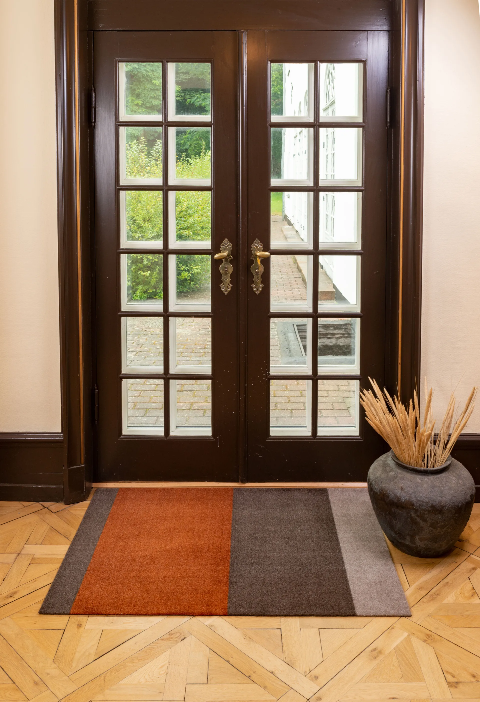 Stripes by tica tapis de couloir horizontal, Brown-terracotta, 90x130 cm tica copenhagen