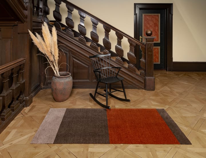 Stripes by tica tapis de couloir horizontal, Brown-terracotta, 90x200 cm tica copenhagen