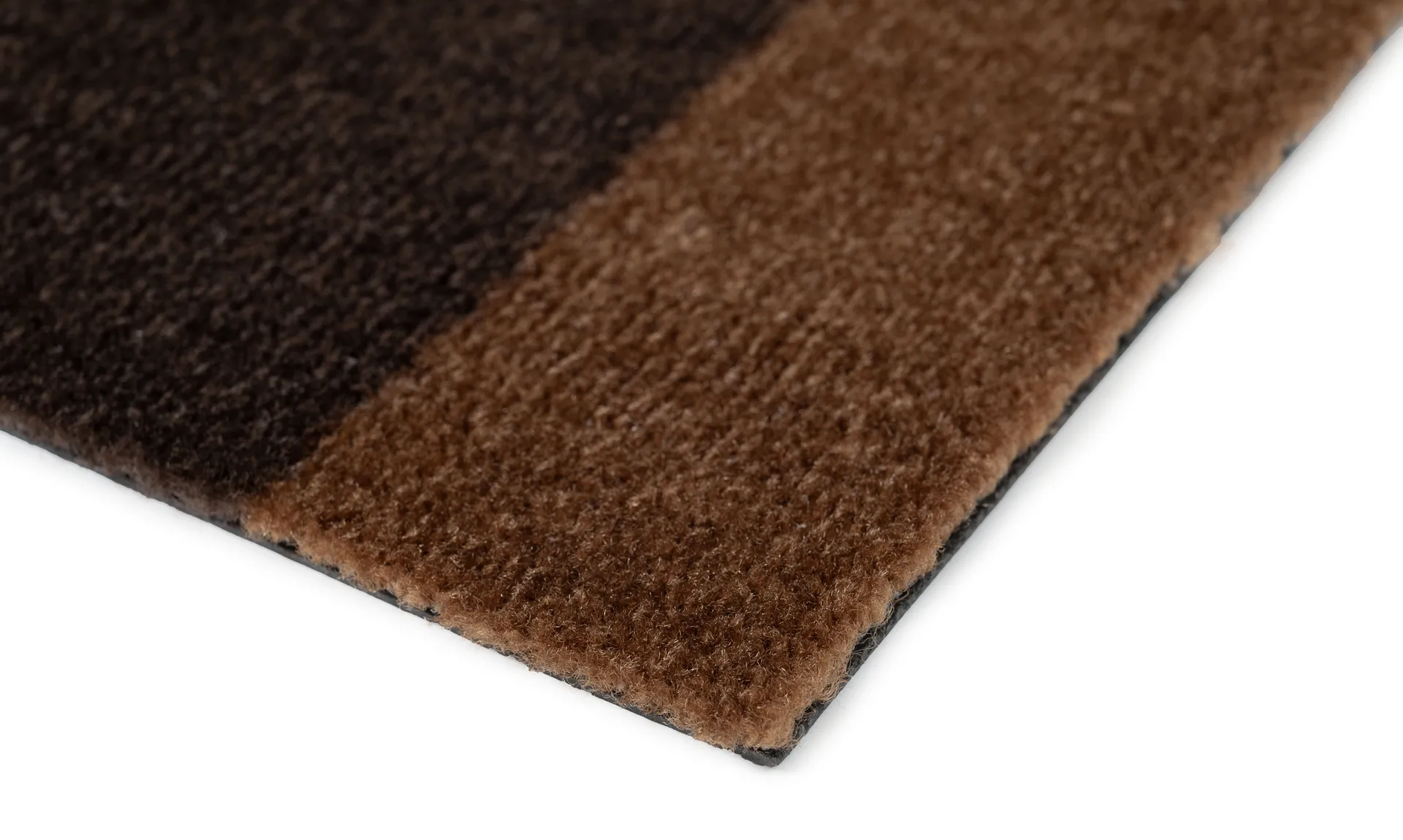 Stripes by tica tapis de couloir horizontal, Cognac-dark brown-black, 67x120 cm tica copenhagen