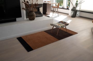 Stripes by tica tapis de couloir horizontal - Cognac-dark brown-black, 90x200 cm - tica copenhagen
