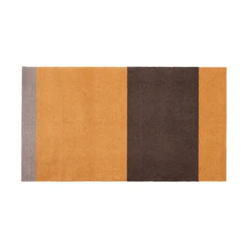 Stripes by tica tapis de couloir horizontal - Dijon-brown-sand, 67x120 cm - tica copenhagen