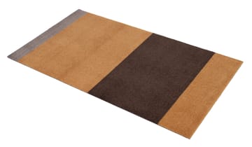 Stripes by tica tapis de couloir horizontal - Dijon-brown-sand, 67x120 cm - tica copenhagen