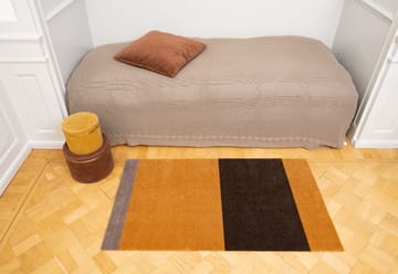 Stripes by tica tapis de couloir horizontal - Dijon-brown-sand, 67x120 cm - tica copenhagen