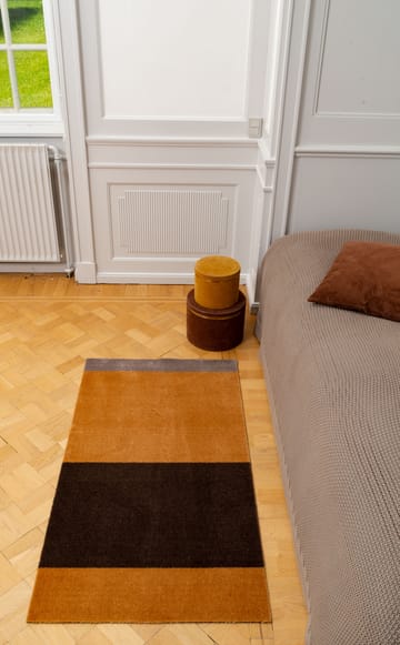 Stripes by tica tapis de couloir horizontal - Dijon-brown-sand, 67x120 cm - tica copenhagen