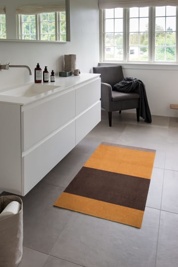 Stripes by tica tapis de couloir horizontal - Dijon-brown-sand, 67x120 cm - tica copenhagen