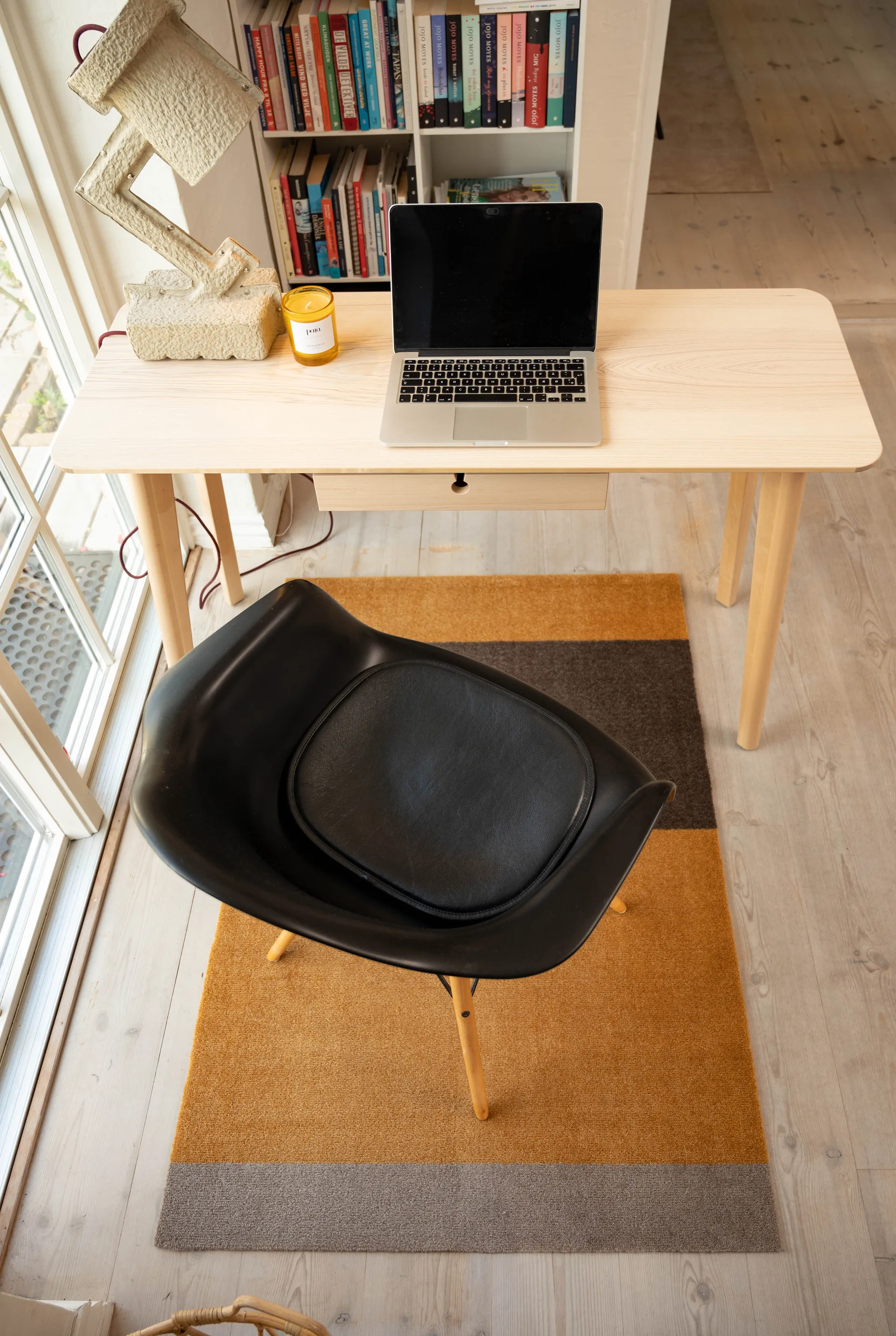 Stripes by tica tapis de couloir horizontal, Dijon-brown-sand, 90x130 cm tica copenhagen