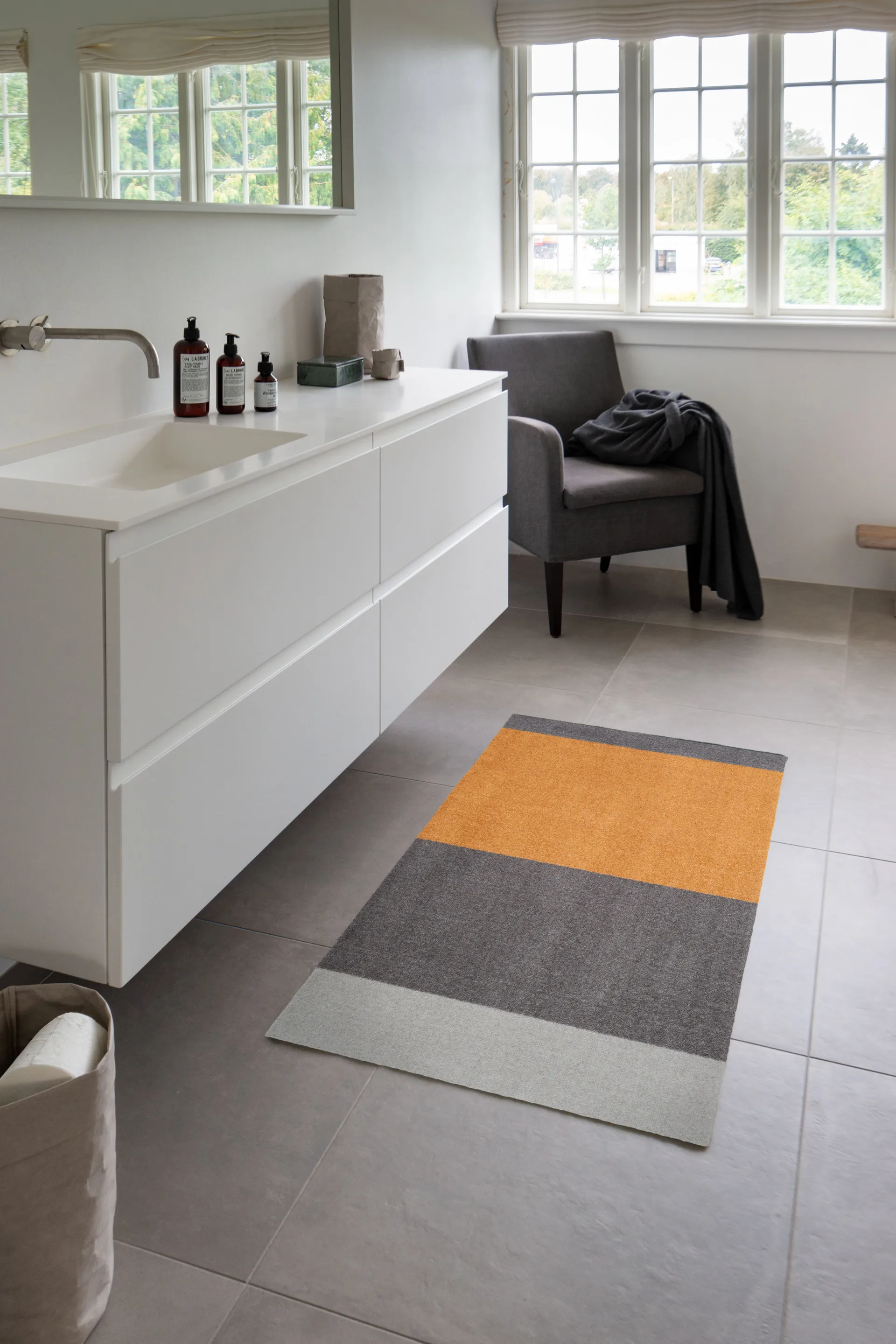 Stripes by tica tapis de couloir horizontal, Grey-grey-dijon, 67x120 cm tica copenhagen