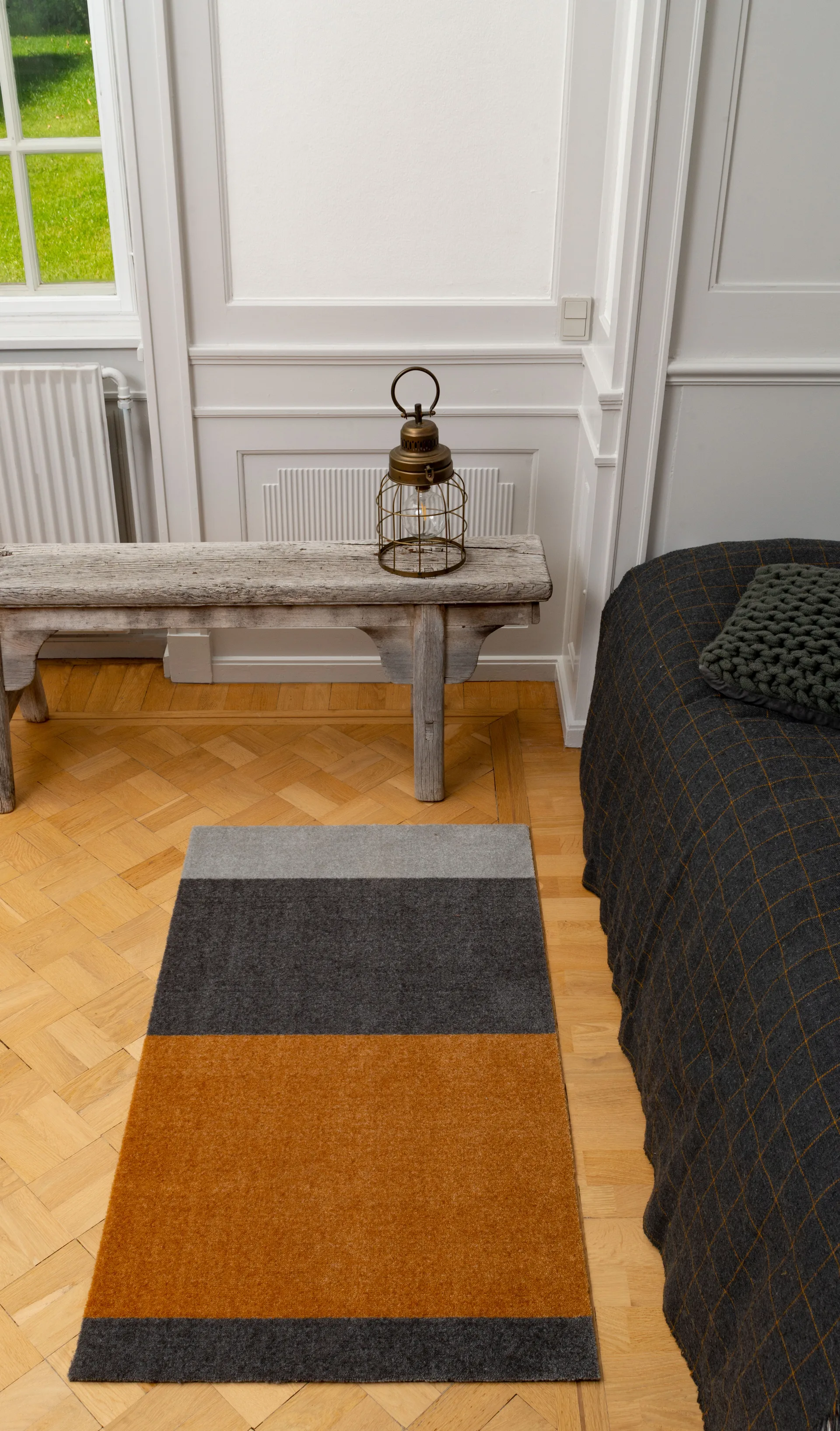 Stripes by tica tapis de couloir horizontal, Grey-grey-dijon, 67x120 cm tica copenhagen