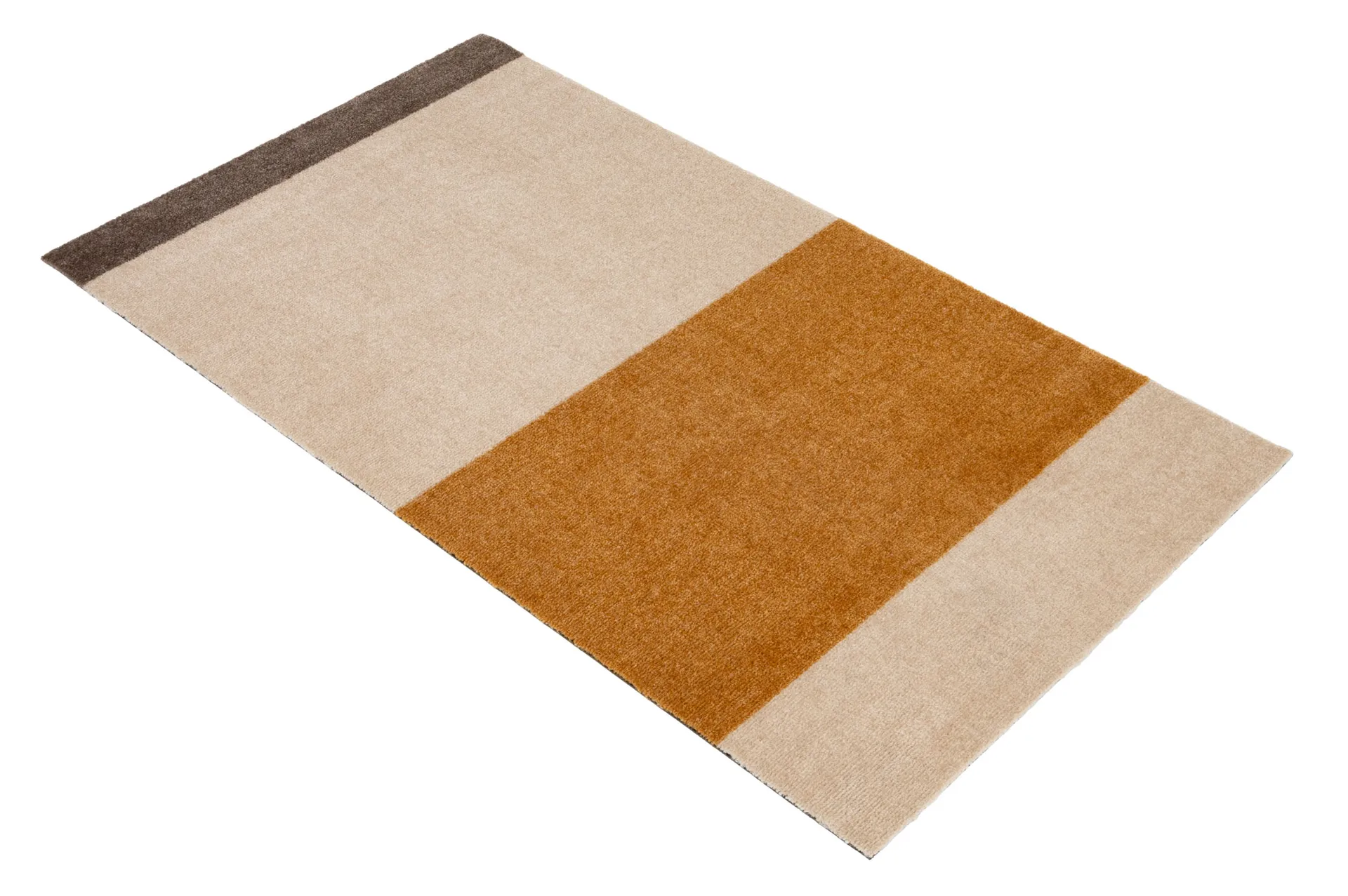 Stripes by tica tapis de couloir horizontal, Ivory-dijon-brown, 67x120 cm tica copenhagen
