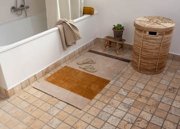 Stripes by tica tapis de couloir horizontal - Ivory-dijon-brown, 67x120 cm - tica copenhagen