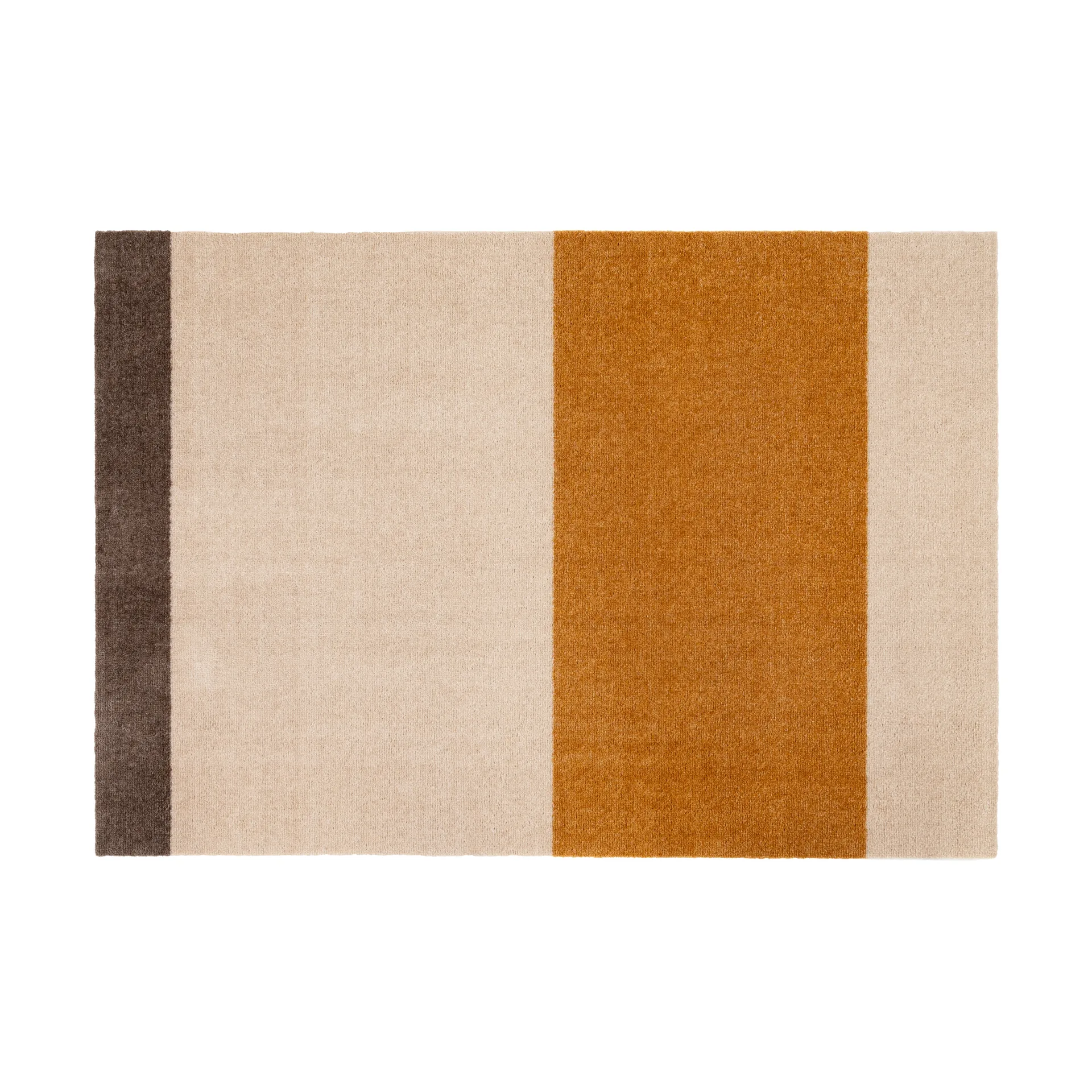 Stripes by tica tapis de couloir horizontal, Ivory-dijon-brown, 90x130 cm tica copenhagen
