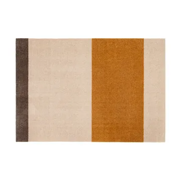 Stripes by tica tapis de couloir horizontal - Ivory-dijon-brown, 90x130 cm - tica copenhagen