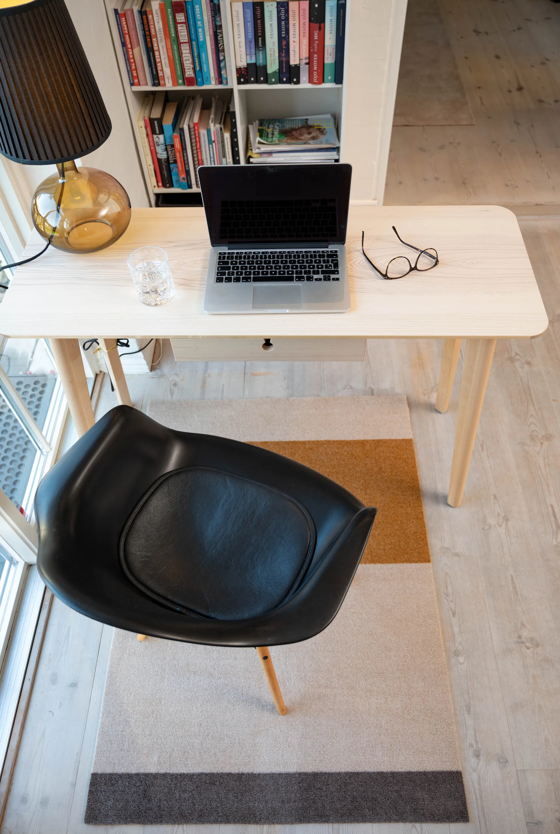 Stripes by tica tapis de couloir horizontal, Ivory-dijon-brown, 90x130 cm tica copenhagen