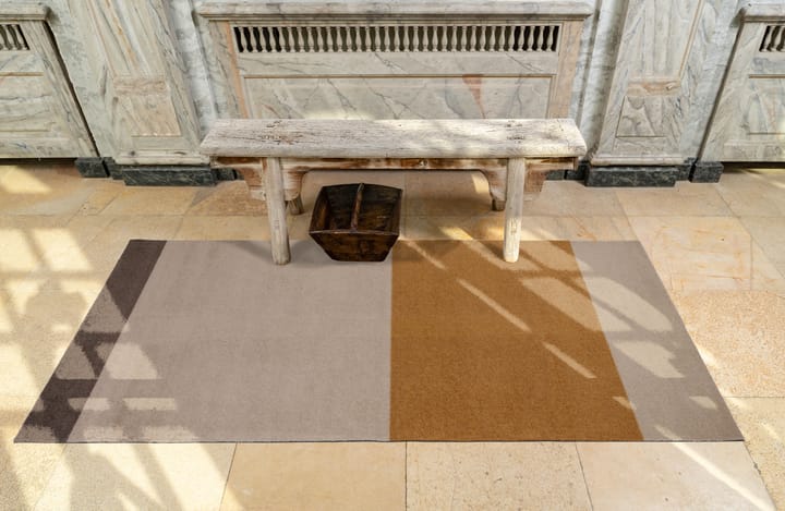 Stripes by tica tapis de couloir horizontal, Ivory-dijon-brown, 90x200 cm tica copenhagen