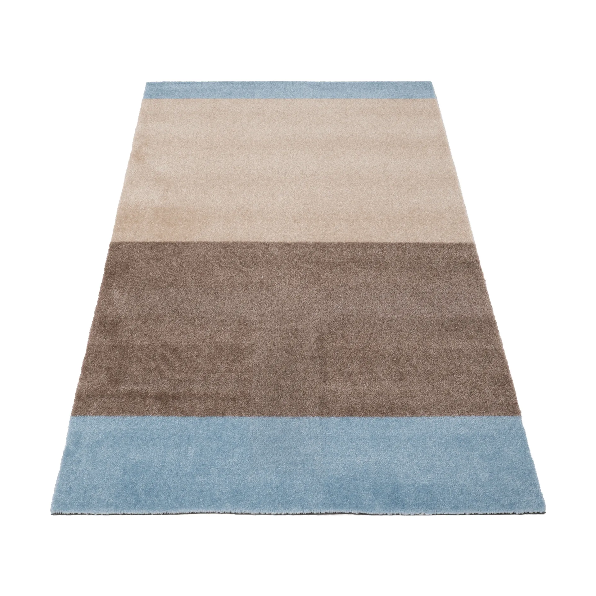 Stripes by tica tapis de couloir horizontal, Ivory-sand-blue, 67x120 cm tica copenhagen
