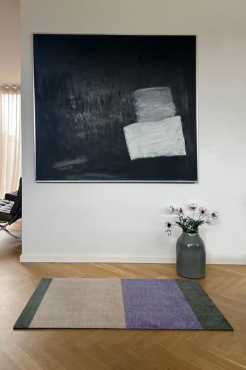 Stripes by tica tapis de couloir horizontal - Lilac-ivory-green, 67x120 cm - tica copenhagen