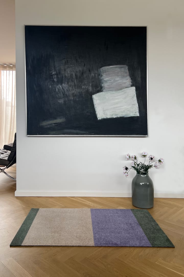Stripes by tica tapis de couloir horizontal, Lilac-ivory-green, 67x120 cm tica copenhagen