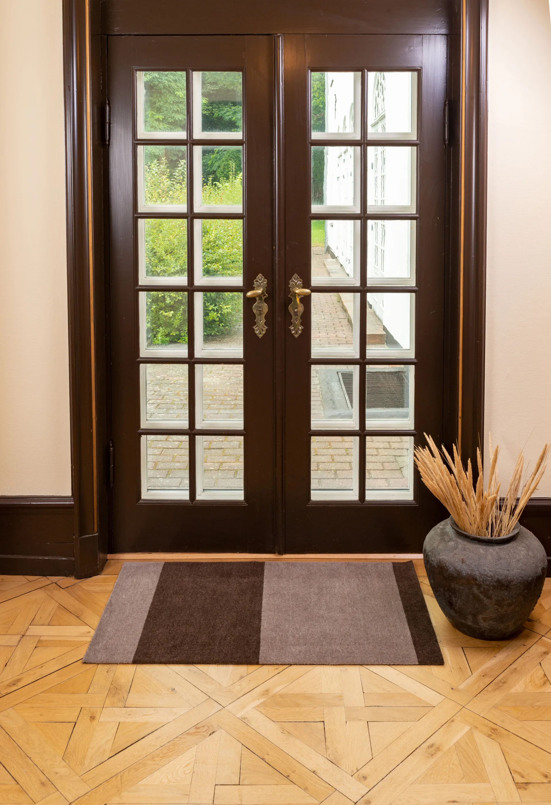 Stripes by tica tapis de couloir horizontal, Sand-brown, 67x120 cm tica copenhagen