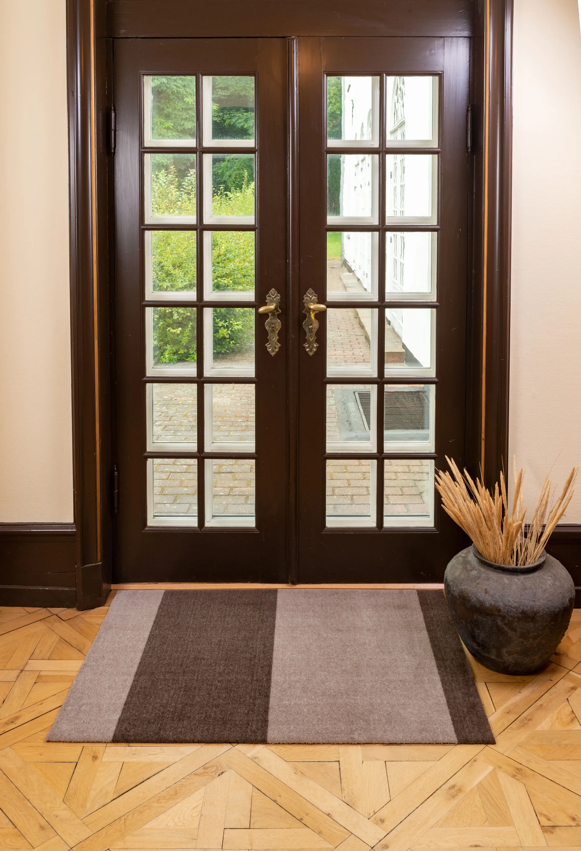 Stripes by tica tapis de couloir horizontal, Sand-brown, 90x130 cm tica copenhagen