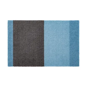 Stripes paillasson horizontal - Blue-steel grey, 40x60 cm - tica copenhagen