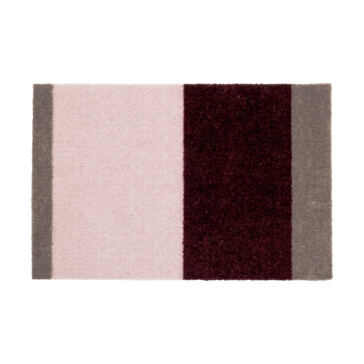 Stripes paillasson horizontal - Bordeaux-rose-sand, 40x60 cm - Tica copenhagen