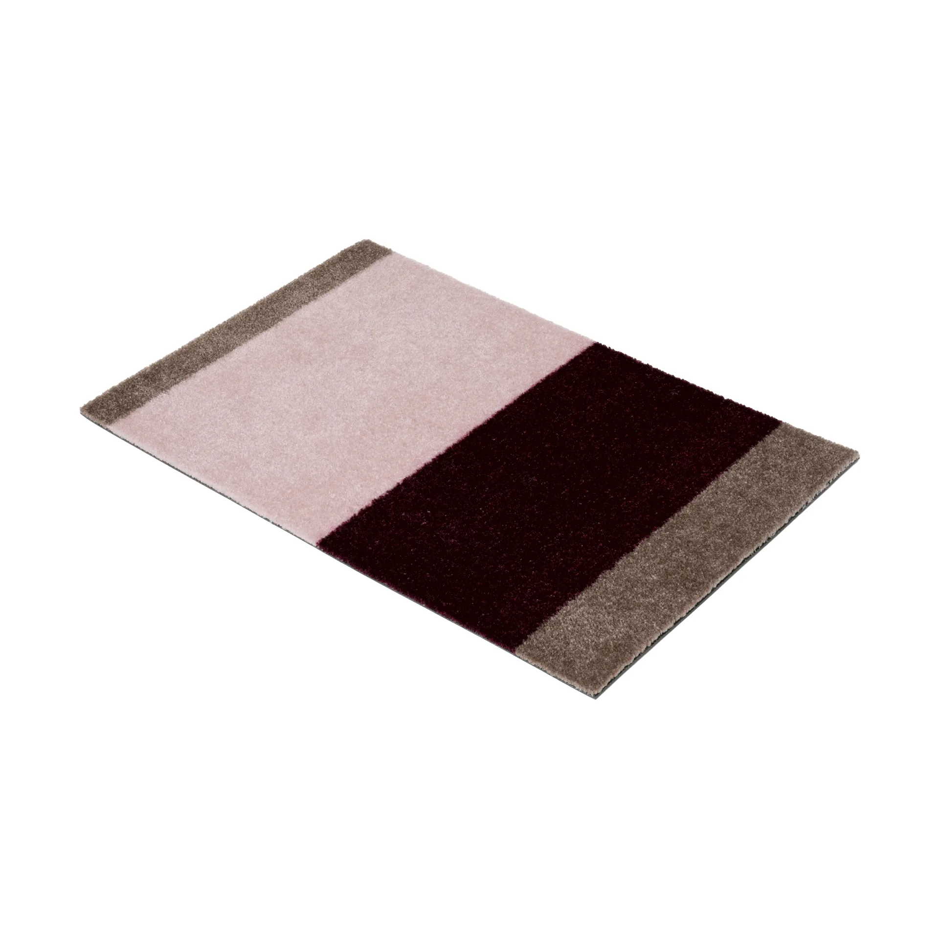 Stripes paillasson horizontal, Bordeaux-rose-sand, 40x60 cm tica copenhagen