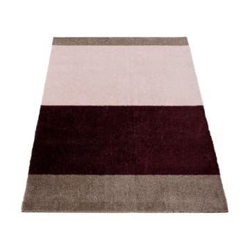 Stripes paillasson horizontal - Bordeaux-rose-sand, 60x90 cm - tica copenhagen