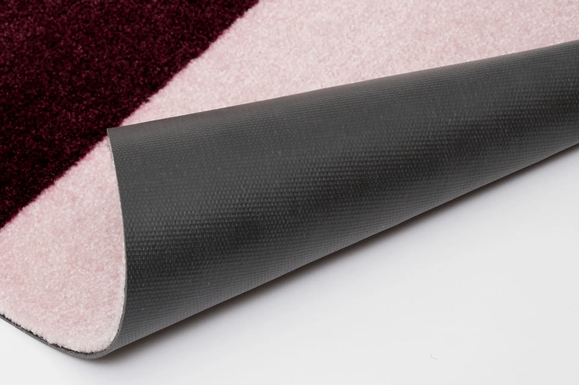 Stripes paillasson horizontal, Bordeaux-rose-sand, 60x90 cm tica copenhagen