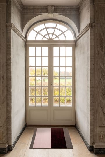 Stripes paillasson horizontal - Bordeaux-rose-sand, 60x90 cm - tica copenhagen