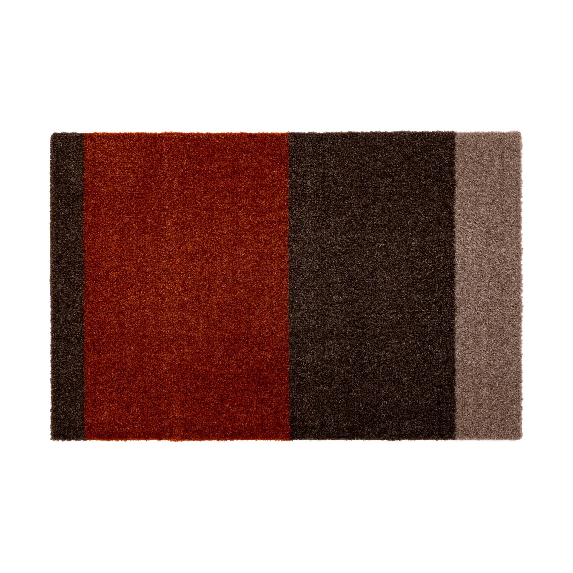 Stripes paillasson horizontal, Brown-terracotta, 40x60 cm tica copenhagen