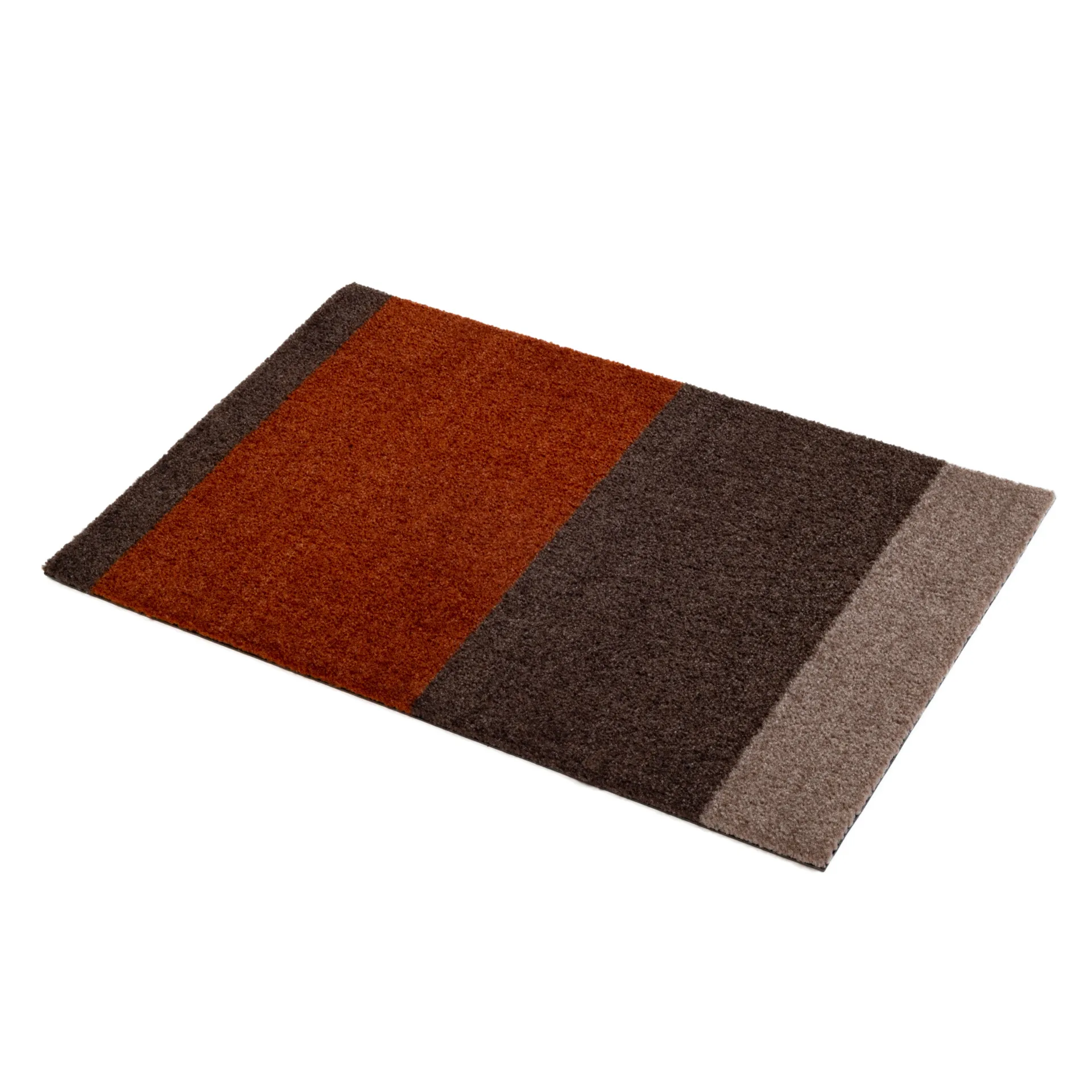 Stripes paillasson horizontal, Brown-terracotta, 40x60 cm tica copenhagen